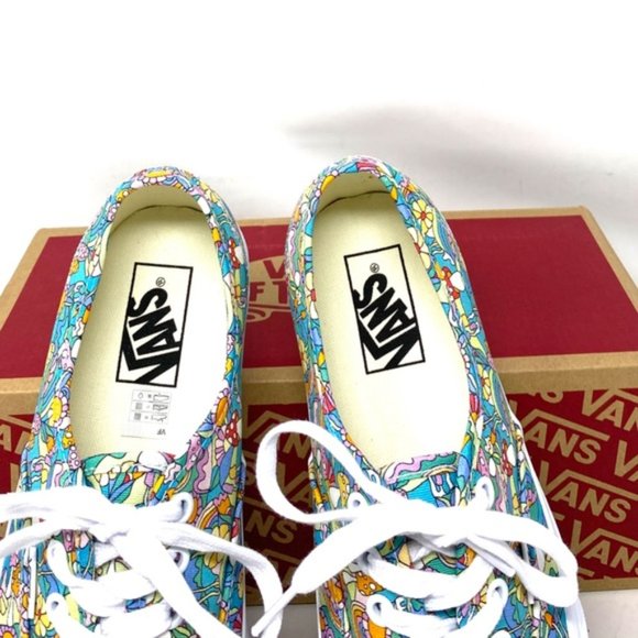 VANS Authentic New Floral Low Top Sneakers Women’s Size Canvas Skate VN0A5KS9OZQ - Picture 8 of 11